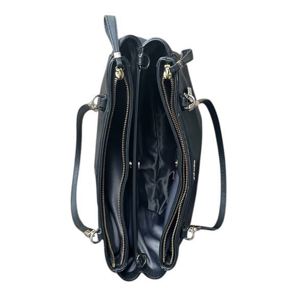 COACH 29422 Madison Christie Black Leather Gold Carryall Satchel Crossbody - Picture 8 of 11